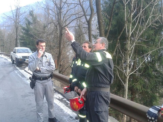 incendio bosco a Cevo