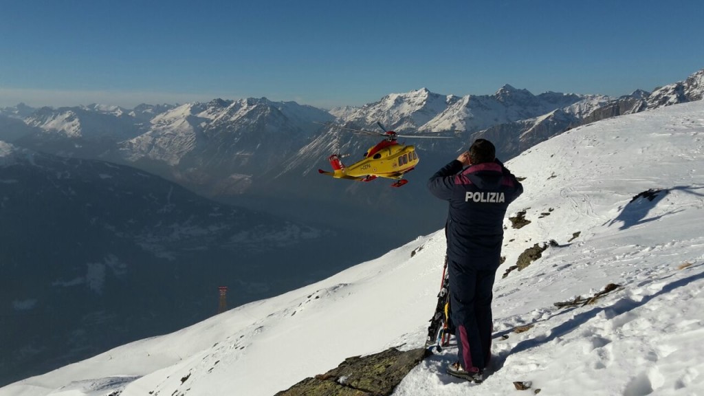 polizia soccorso valanga