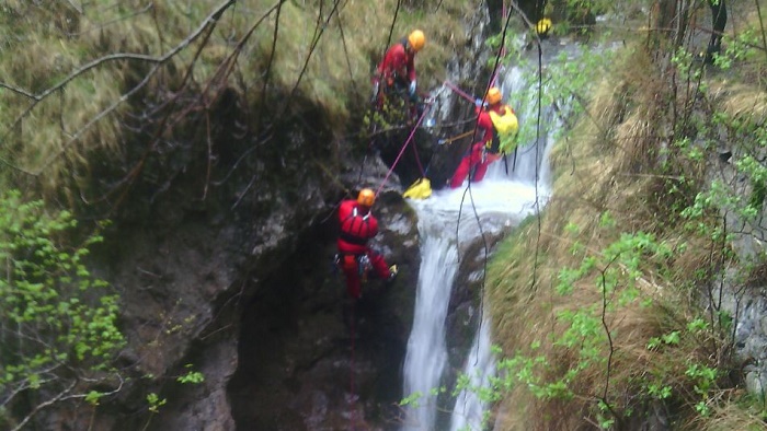 Soccorso Alpino  forra - canyoning