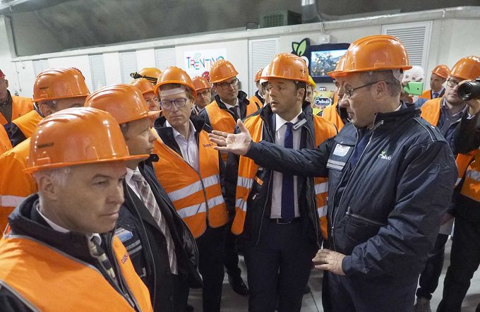  Rossi: visita gallerie Tassullo con premier Renzi