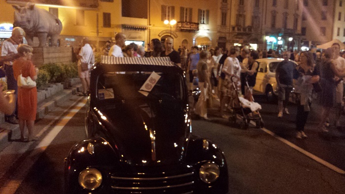 serata d'auto d'epoca a Edolo