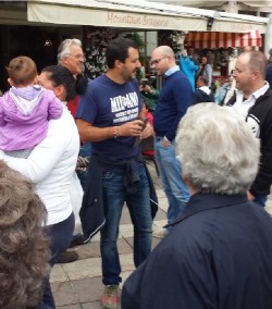 Salvini in piazza a Ponte di legno10