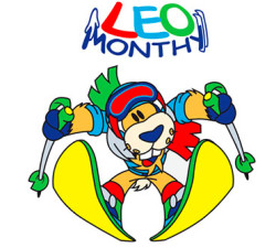 leo month mascotte ponte di legno sci scuola