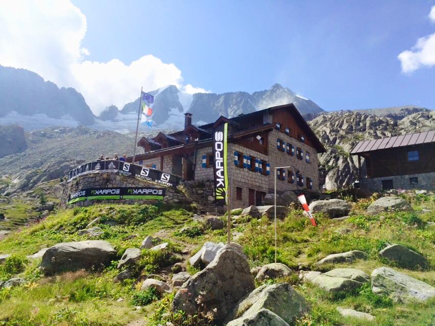 L'arrivo a rifugio Denza