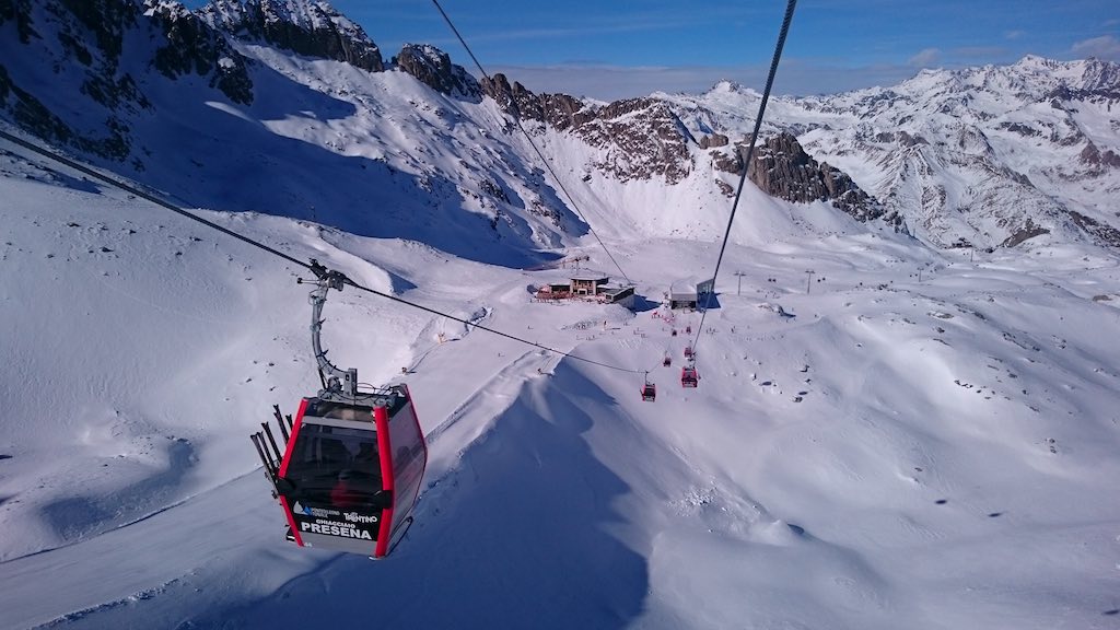 presena ghiacciaio piste tonale