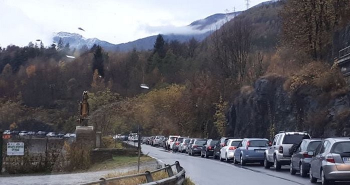 ATTUALITÀ - Valle Camonica, controesodo con code sulla statale 42 del Tonale 