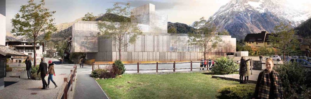 rendering centro termale wellness ponte di legno