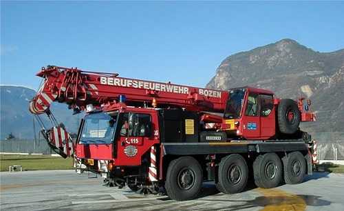 vecchia - autogru - Bolzano vigili fuoco