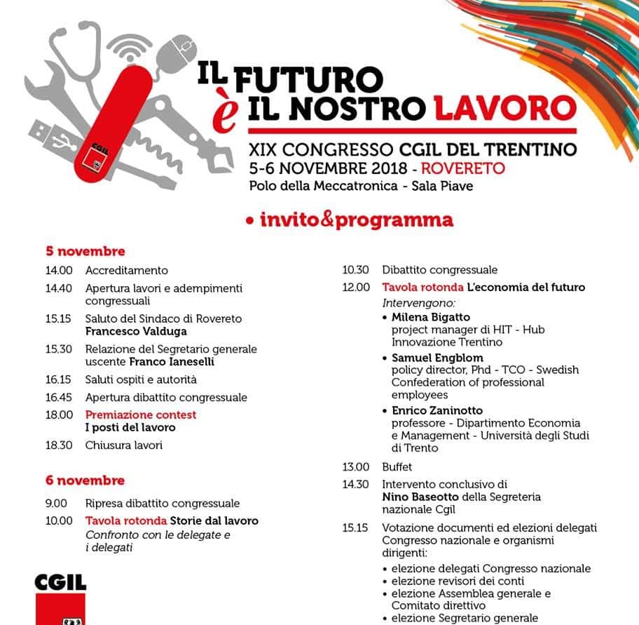 Cgil congresso Rovereto