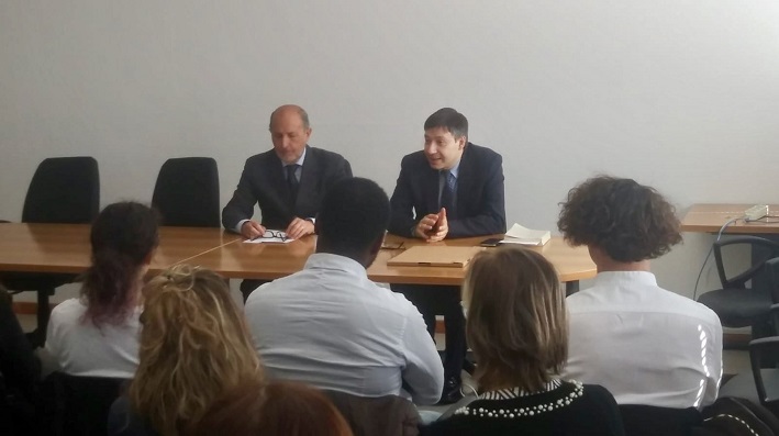 Il Prefetto Scalia insieme al Dirigente Ust Molinari