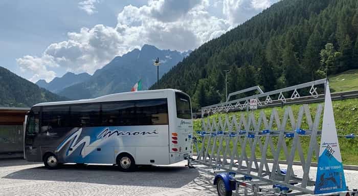 Maroni - bus - bici - Ponte di Legno