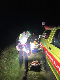 Intervento notturno - Soccorso Alpino