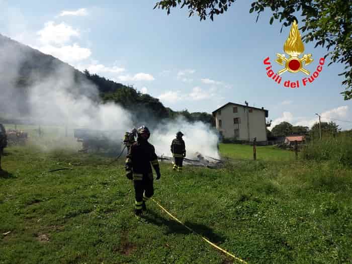 Incendio ruolotte - Artogne 2