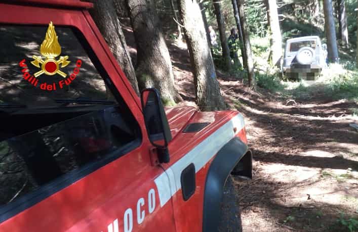Ossimo - intervento - vigili del fuoco