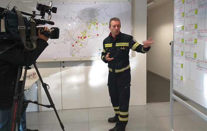 Coordinatore Centro situazioni provinciale Marco Baldasso © foto ASP Maja Clara