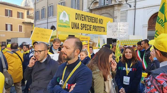 Emergenza cinghiali - manifestazione