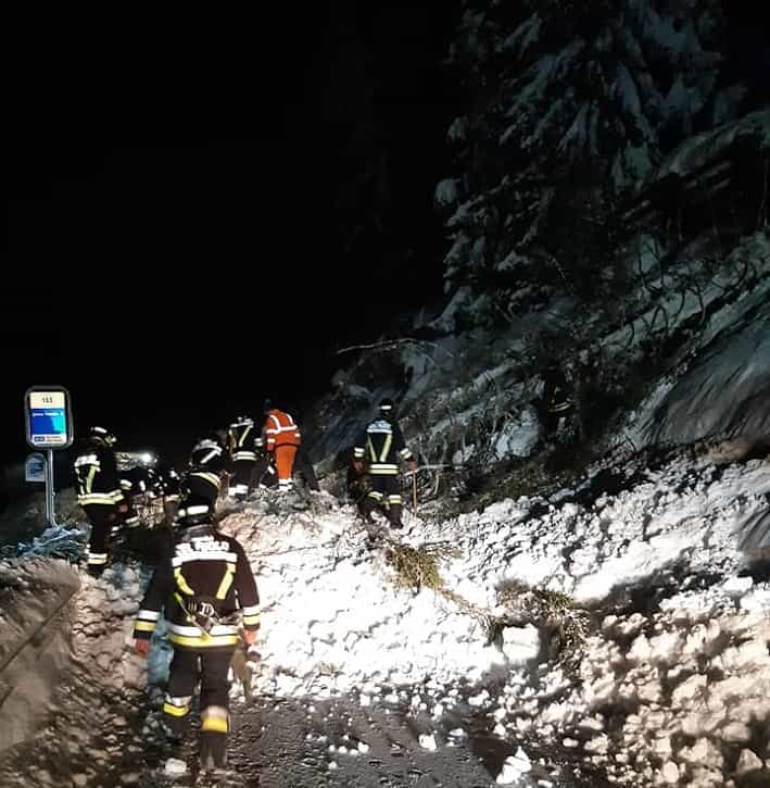 Intervento vigili del fuoco © foto vvf Vermiglio