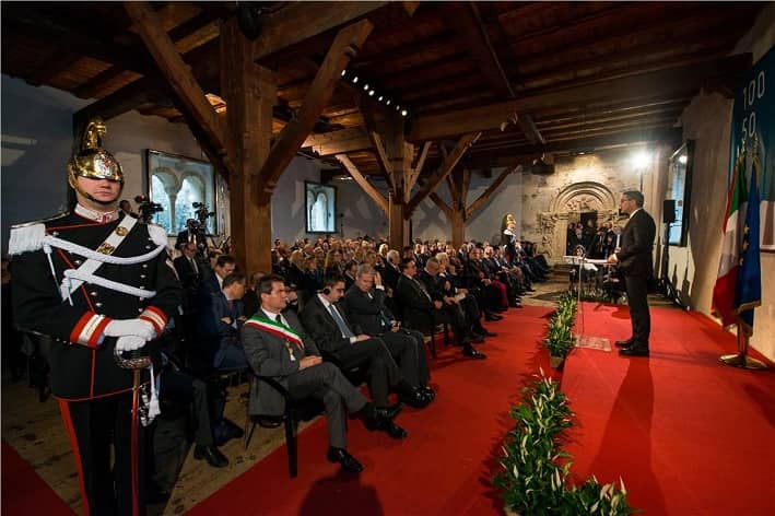 Kompatscher discorso a Castel Tirolo © foto ASP-Daldos