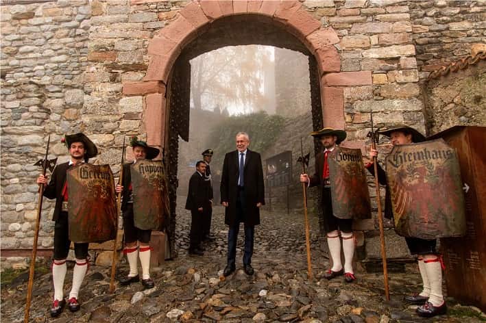Presidente Van der Bellen Castel Tirolo © foto ASP- Daldos