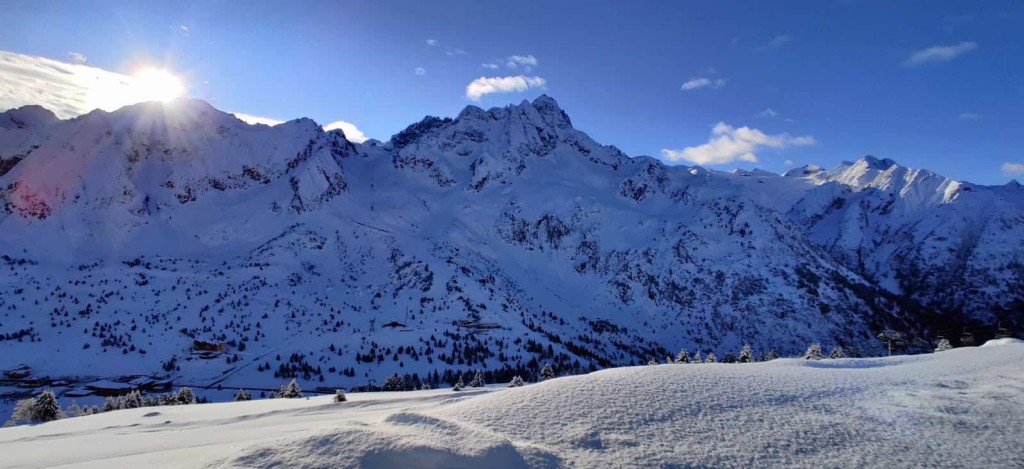 pista paradiso tonale sci neve