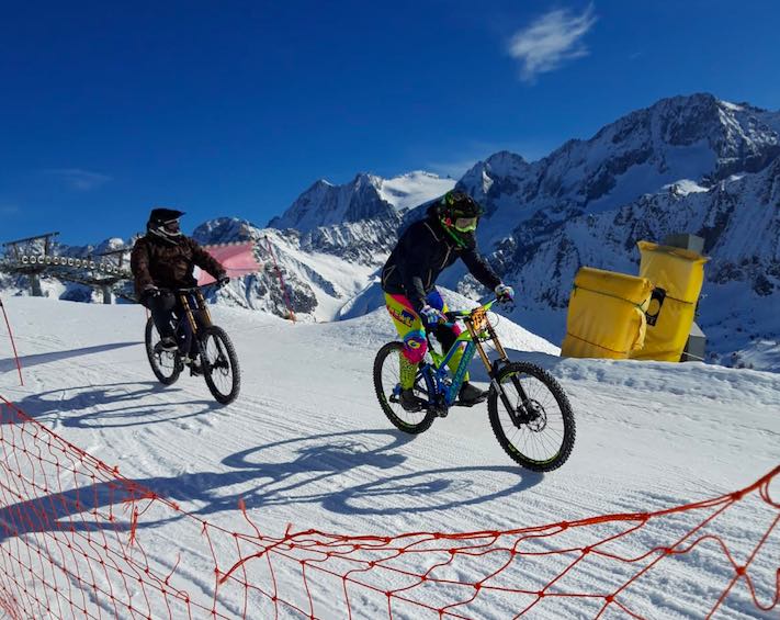 bike mtb la winter downhill passo tonale gdv