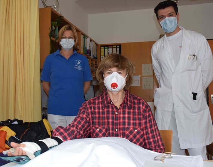 Paziente - Mosca - ospedale (credit Azienda sanitaria Alto Adige)