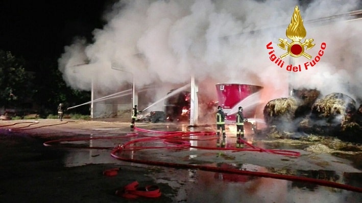 incendio Bagnolo Mella