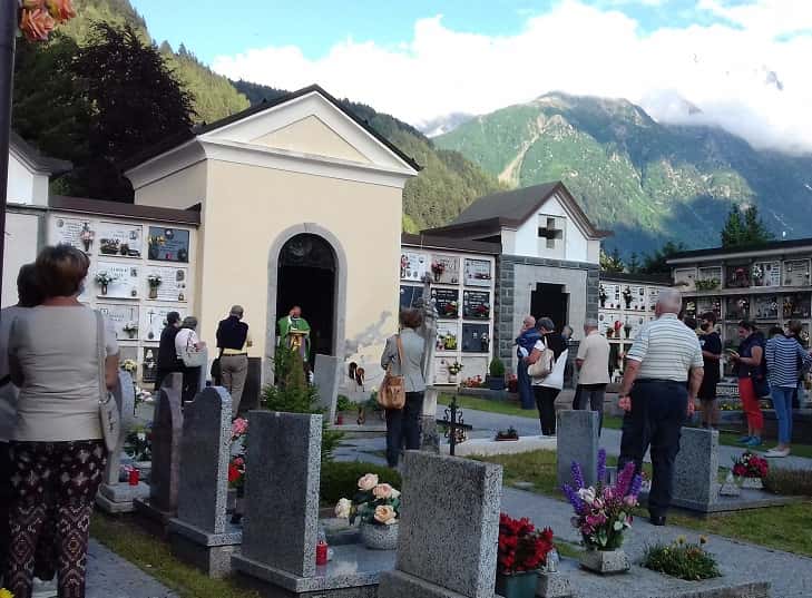 Messa - cimitero - Ponte di Legno