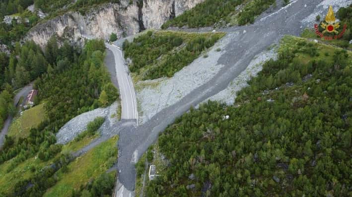 ATTUALITÀ - Bormio, chiusa la statale 38 per colate detritiche