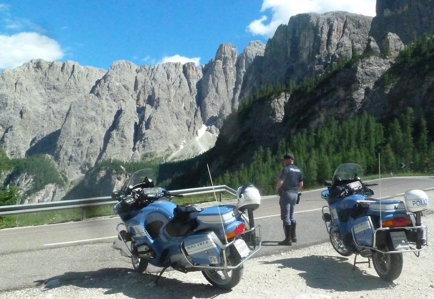 polizia stradale montagna