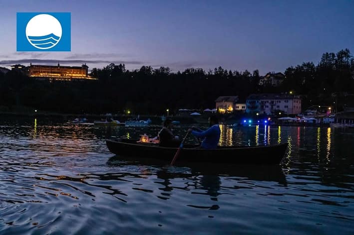 Lago Lavarone - cena -barca