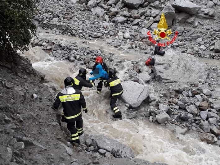 Vigili del fuoco - intervento - Valle Camonica