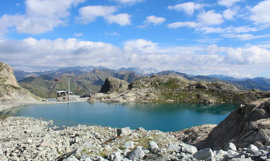 ghiacciaio presena lago cabinovia gdv