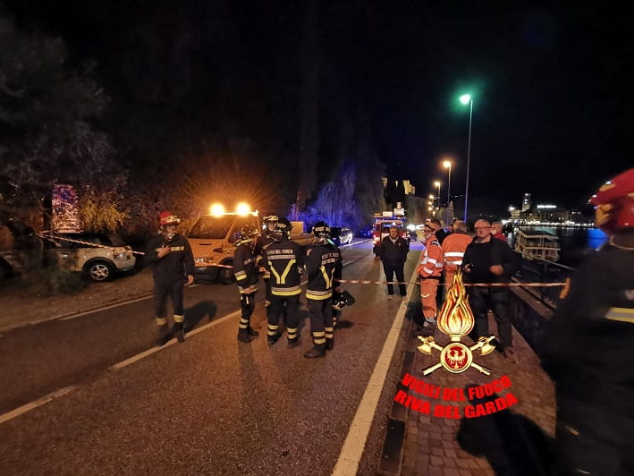 Frana riva del Garda 1 - foto credit vigili fuoco Riva del Garda