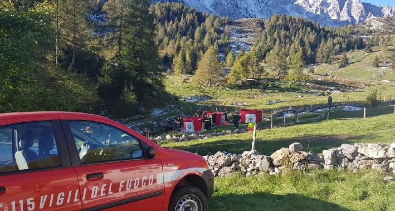 Ono San Pietro - vigili del fuoco - esercitazione 1