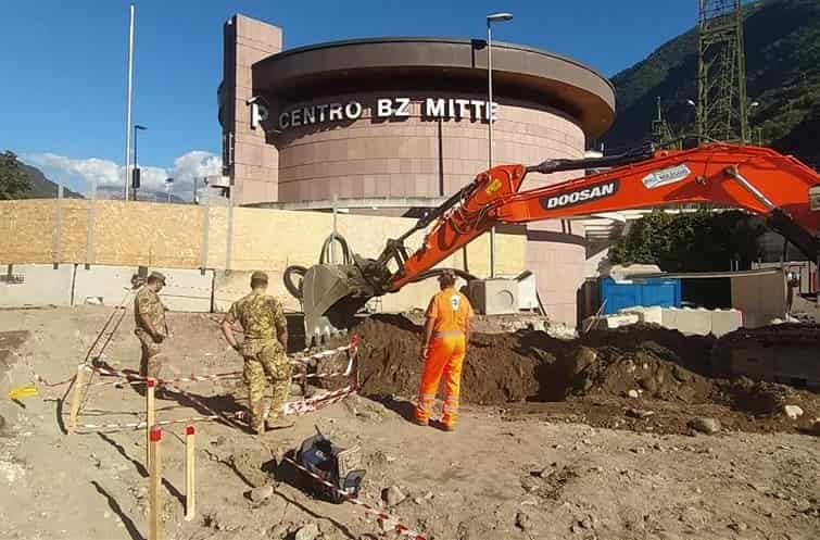 ordigno bellico Bolzano - crdit foto ASP-Esercito italiano