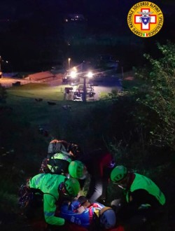 soccorso alpino notte esercitazione
