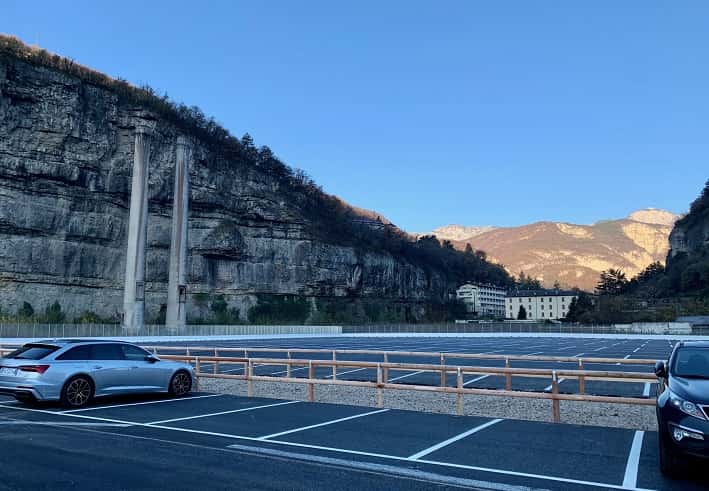 Trento posteggi - ex Italcementi
