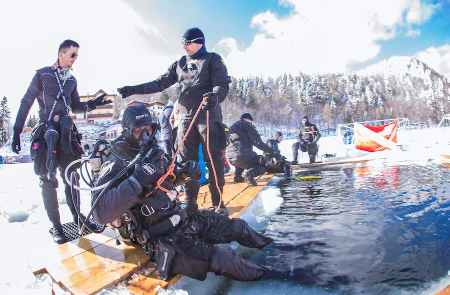 EVENTO - Anis Under Ice, 41esimo stage di immersione nel lago di Lavarone 