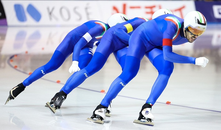 SPORT - Pattinaggio, Coppa del Mondo: duplice podio azzurro con Team Pursuit e Giovannini