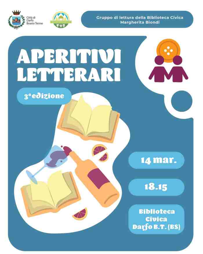 VALLE CAMONICA - A Darfo Boario terzo appuntamento di "Aperitivi letterari"