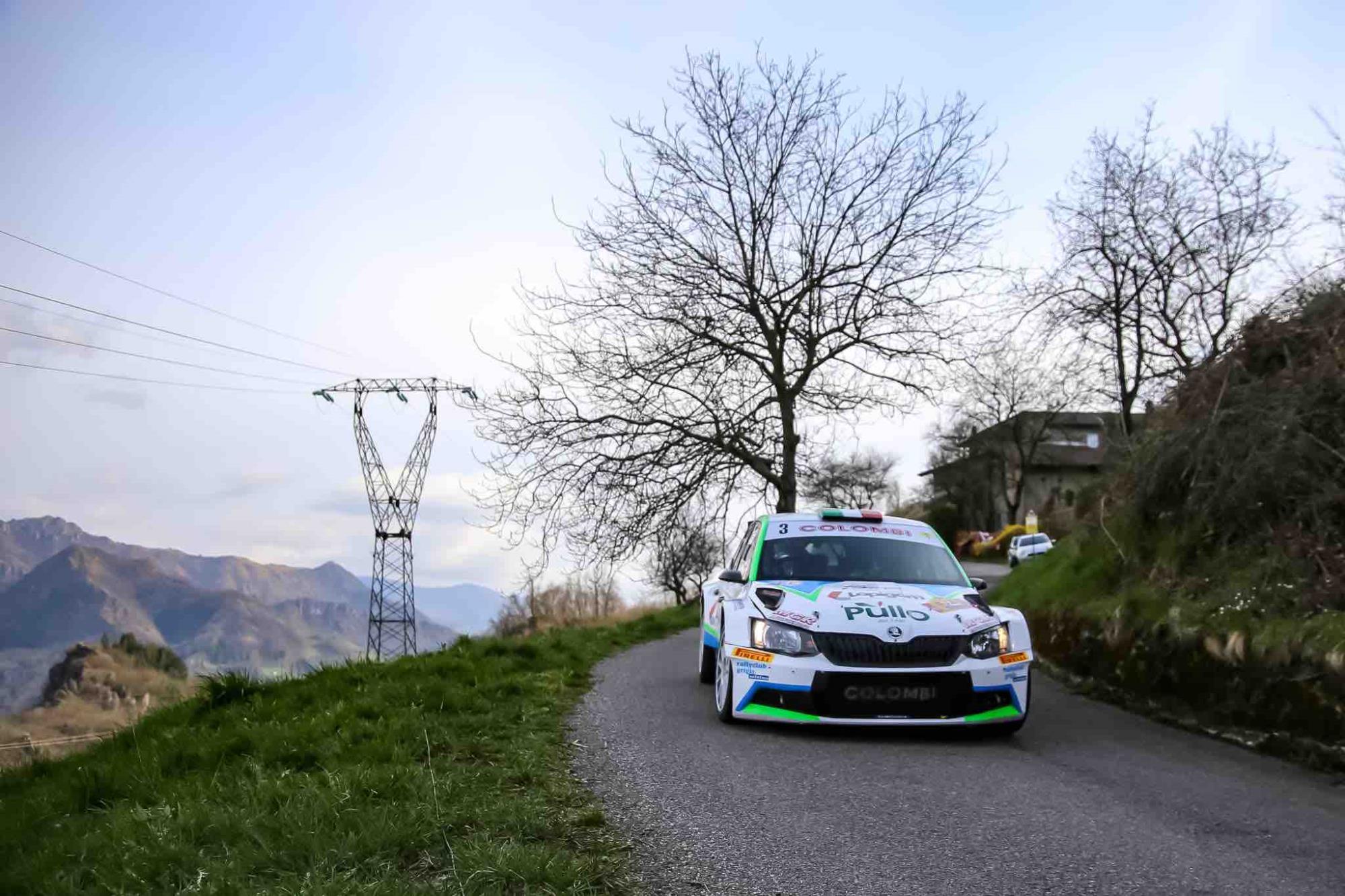 MOTORI - Colombi-Rivoir comandano al Rally delle Prealpi Orobiche, secondo il camuno Bondioni