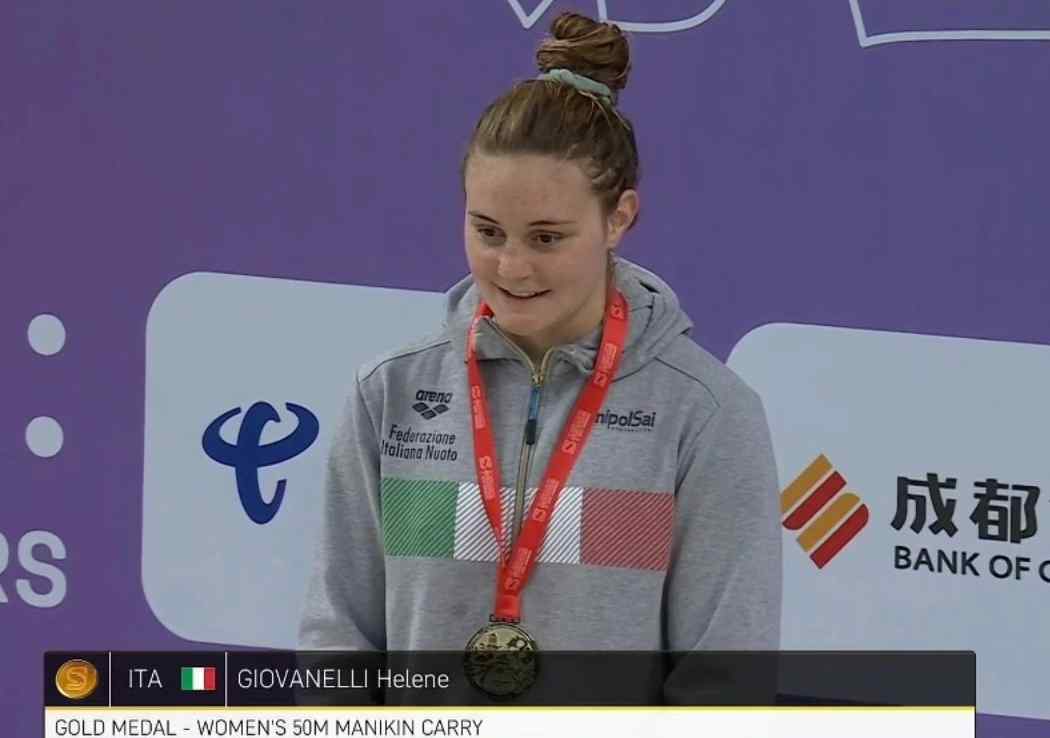 NUOTO - Doppio oro di Helene Giovanelli alle The World Games Series in Cina