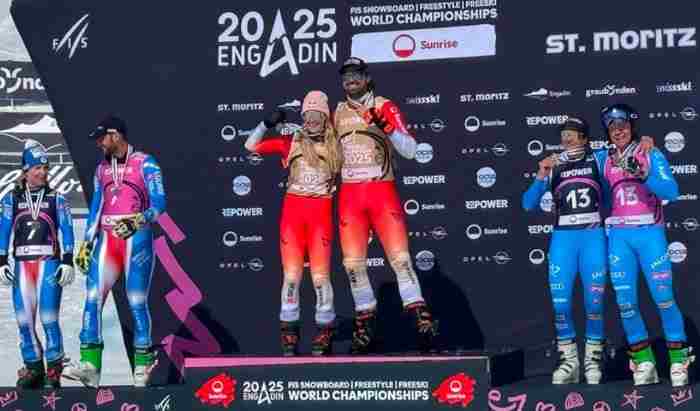 SPORT - Skicross, St. Moritz: bronzo a Janick Gunsch e Jole Galli