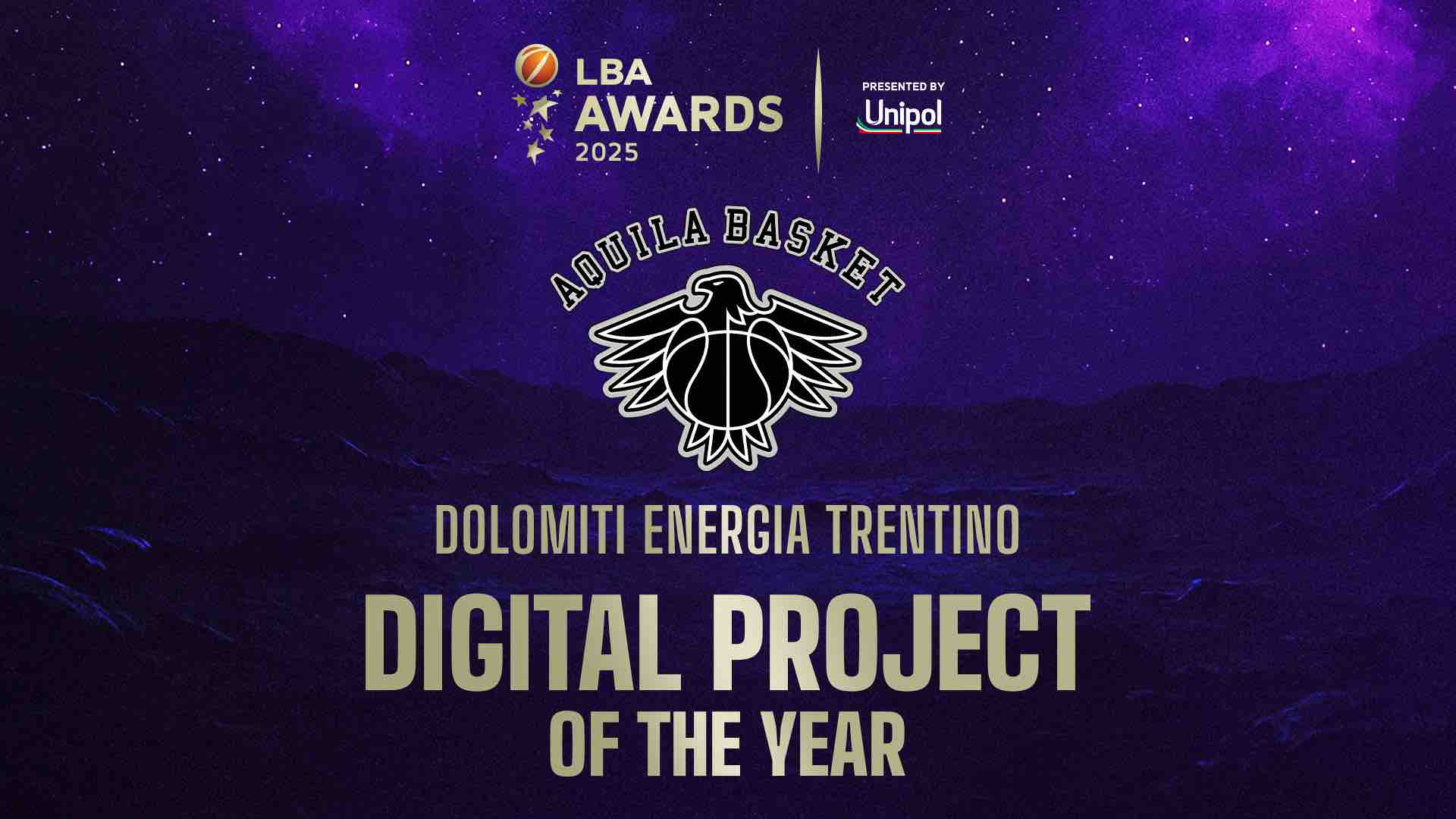 SPORT - Basket, premio Digital Project of the Year per Trento