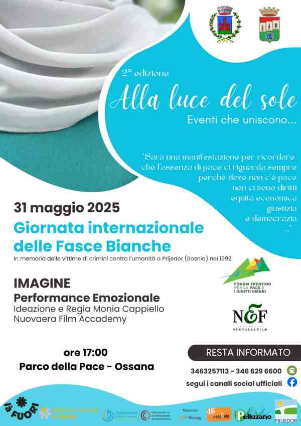 VAL DI SOLE E NON - Giornata delle fasce bianche al Parco della Pace di Ossana