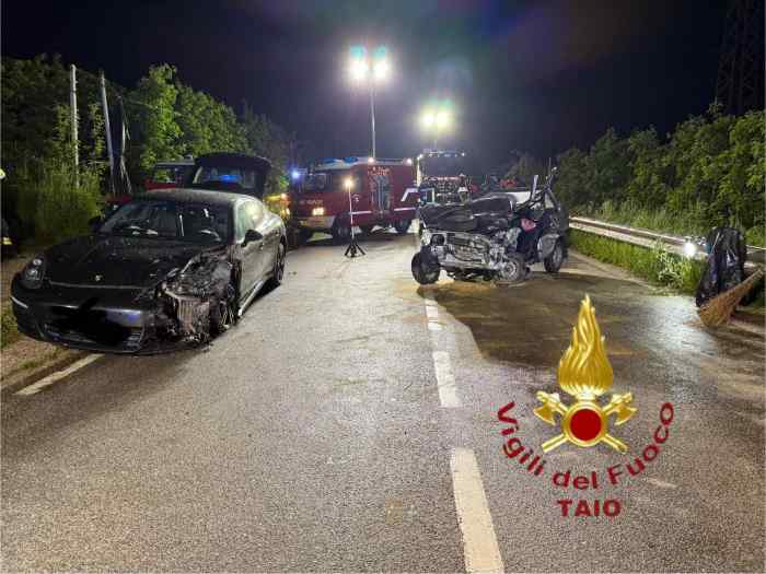 VAL DI SOLE E NON - Incidente stradale a Dermulo, gravissimo 24enne 