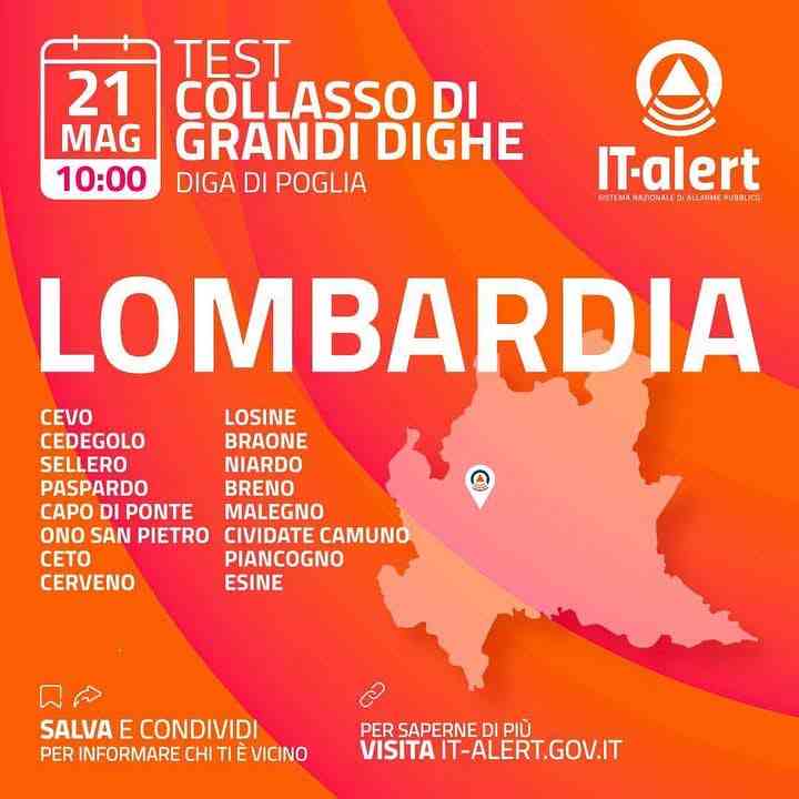 VALLE CAMONICA - Valle Camonica: esercitazione di Protezione Civile in sedici Comuni