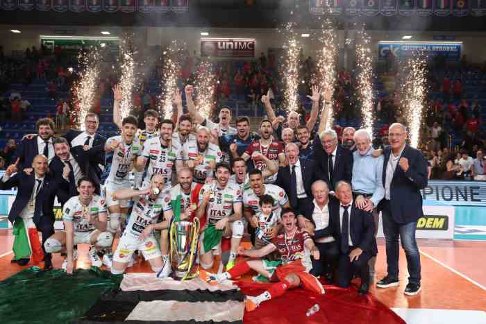 SPORT - Volley: l'Itas Trentino è campione d'Italia per la sesta volta