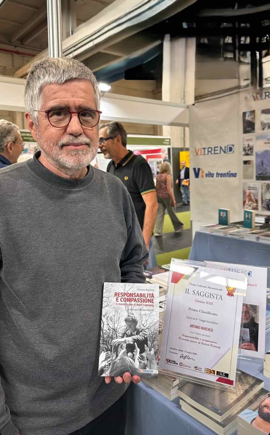ATTUALITÀ - Antonio Marchesi vince il premio letterario Il Saggista